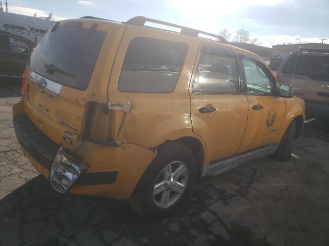 1FMCU4K37BKA45648 - 2011 FORD ESCAPE HYBRID YELLOW photo 3