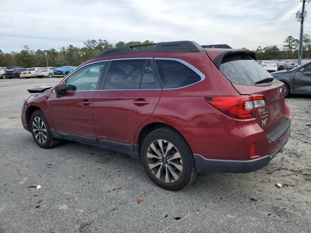 4S4BSBNC6F3250461 - 2015 SUBARU OUTBACK 2.5I LIMITED BURGUNDY photo 2