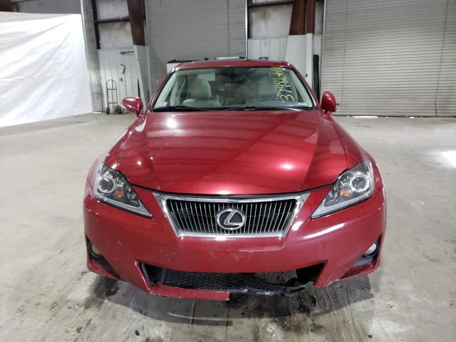 JTHCF5C25C2035548 - 2012 LEXUS IS 250 BURGUNDY photo 5