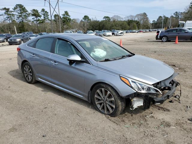 5NPE34AF3HH529187 - 2017 HYUNDAI SONATA SPO SILVER photo 4