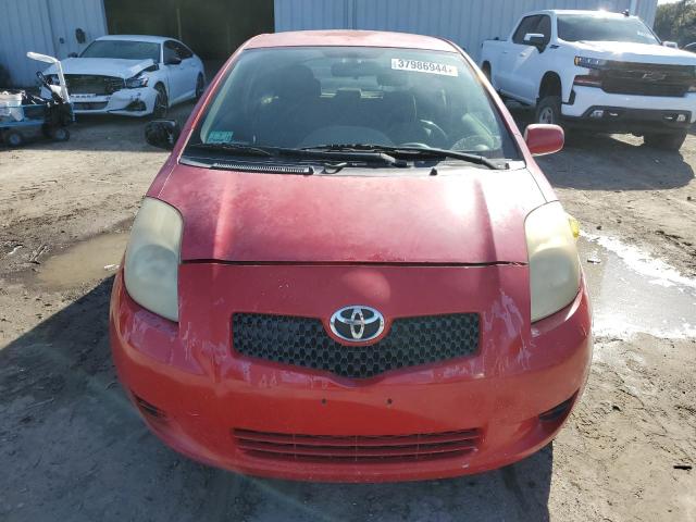 JTDJT923775101086 - 2007 TOYOTA YARIS RED photo 5