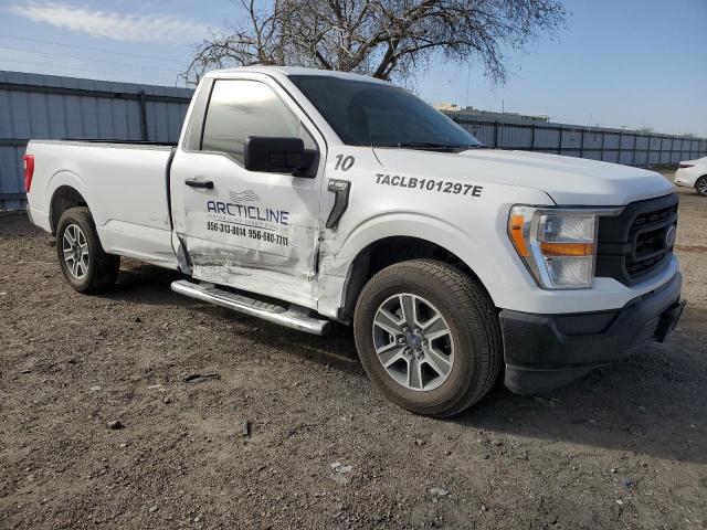 1FTMF1CB7MKE77070 - 2021 FORD F150 WHITE photo 4