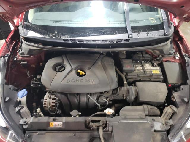 5NPDH4AE0GH712579 - 2016 HYUNDAI ELANTRA SE RED photo 11