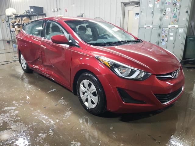 5NPDH4AE0GH712579 - 2016 HYUNDAI ELANTRA SE RED photo 4