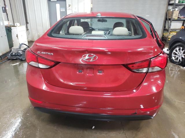 5NPDH4AE0GH712579 - 2016 HYUNDAI ELANTRA SE RED photo 6