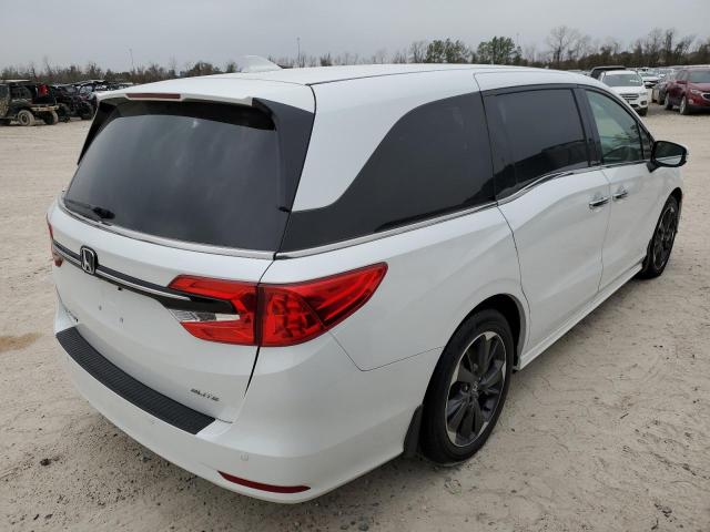 5FNRL6H90NB016857 - 2022 HONDA ODYSSEY ELITE WHITE photo 3