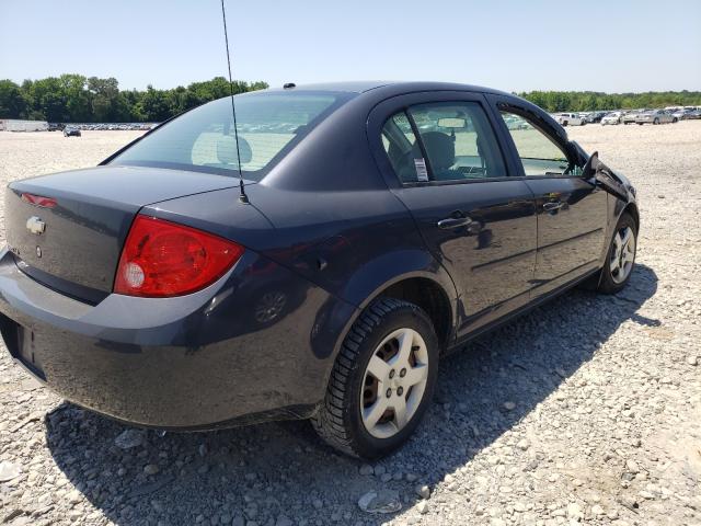 1G1AK58F187322744 - 2008 CHEVROLET COBALT LS GRAY photo 4