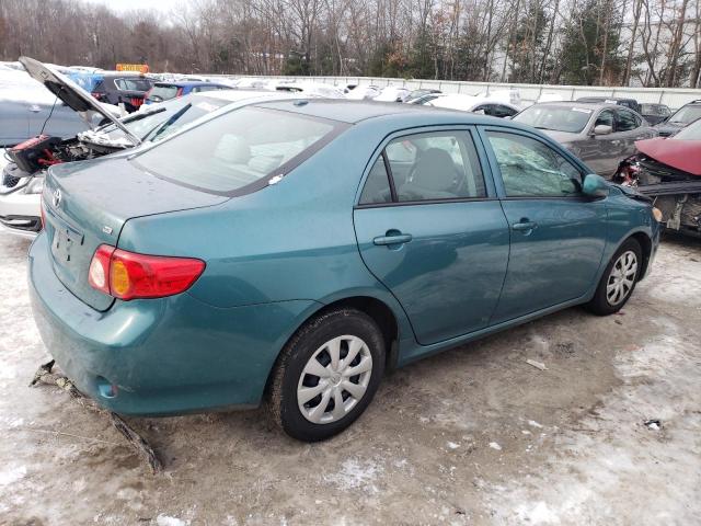 2T1BU4EE5AC354712 - 2010 TOYOTA COROLLA BASE GREEN photo 3