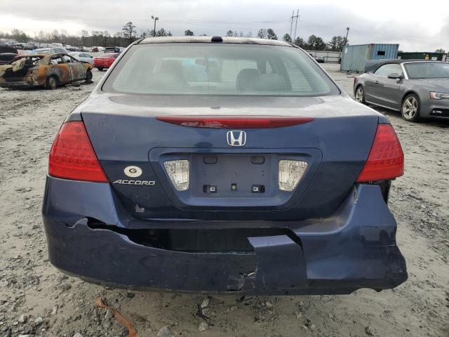 1HGCM56877A153699 - 2007 HONDA ACCORD EX BLUE photo 6