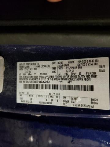 1FMCU9G99EUA14565 - 2014 FORD ESCAPE SE BLUE photo 13