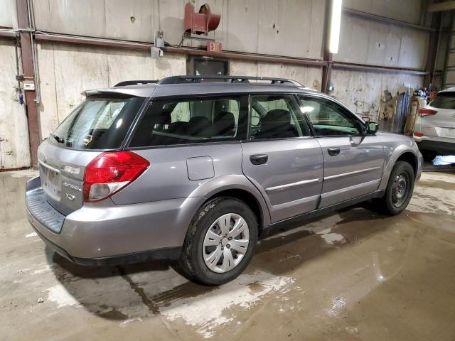 4S4BP60C097341853 - 2009 SUBARU OUTBACK SILVER photo 3