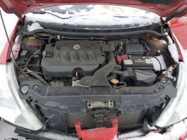 3N1BC1CP7BL461039 - 2011 NISSAN VERSA S RED photo 11