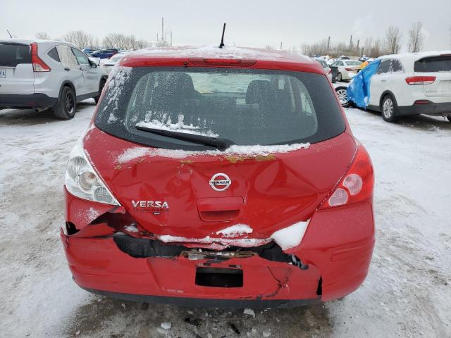 3N1BC1CP7BL461039 - 2011 NISSAN VERSA S RED photo 6