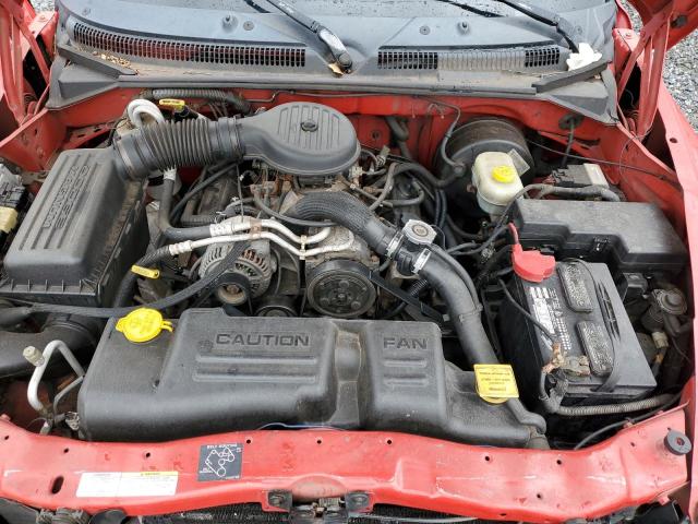 1B7FL36X82S570018 - 2002 DODGE DAKOTA SPORT RED photo 11