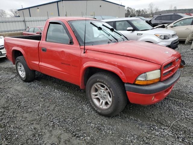 1B7FL36X82S570018 - 2002 DODGE DAKOTA SPORT RED photo 4