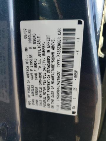 1HGCM56407A218437 - 2007 HONDA ACCORD LX BLUE photo 12