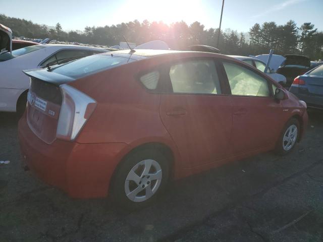 JTDKN3DUXD1727512 - 2013 TOYOTA PRIUS RED photo 3