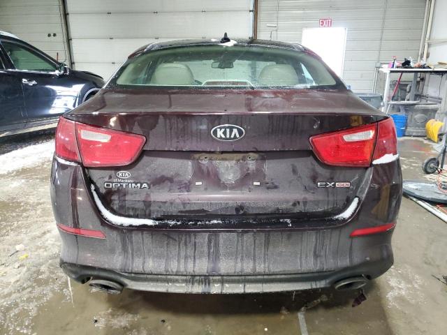 5XXGN4A7XFG476914 - 2015 KIA OPTIMA EX MAROON photo 6