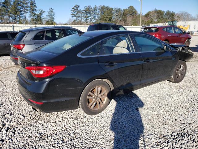 5NPE24AF3FH221601 - 2015 HYUNDAI SONATA SE BLACK photo 3