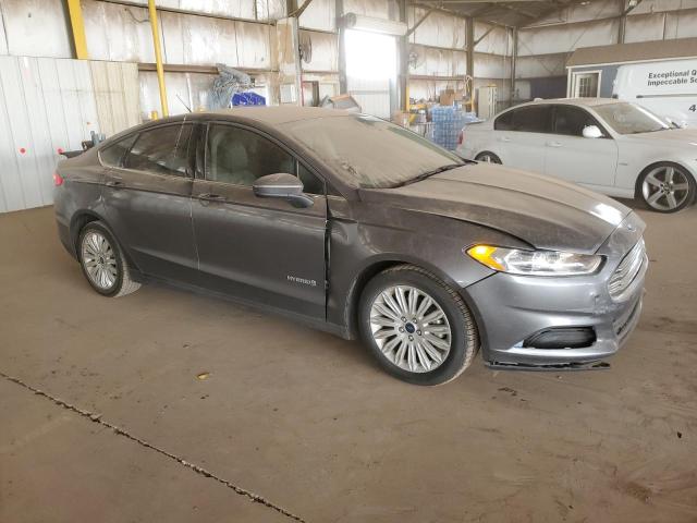 3FA6P0UU6ER220307 - 2014 FORD FUSION S HYBRID GRAY photo 4