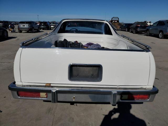 3GCCW80H3HS901755 - 1987 CHEVROLET EL CAMINO WHITE photo 6