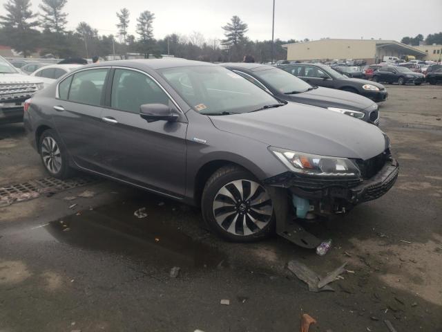 1HGCR6F37FA008351 - 2015 HONDA ACCORD HYBRID GRAY photo 4