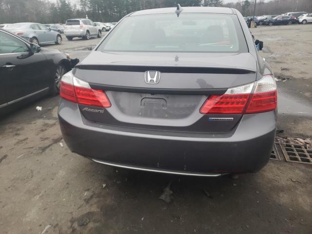 1HGCR6F37FA008351 - 2015 HONDA ACCORD HYBRID GRAY photo 6