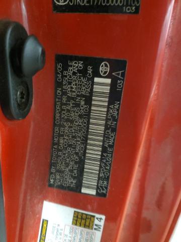 JTKDE177050061103 - 2005 TOYOTA SCION TC 红色 照片 12