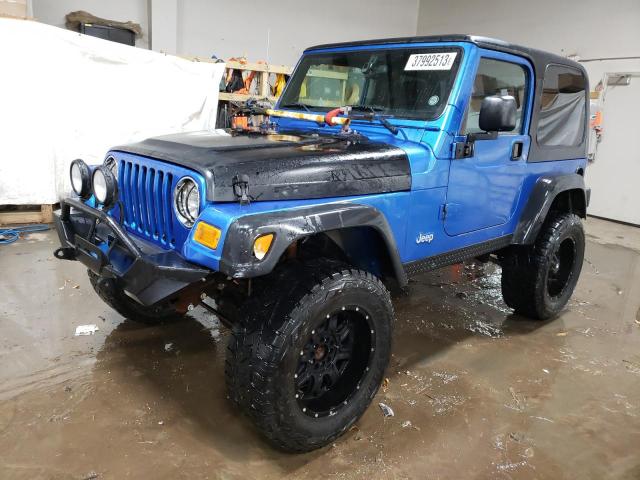 1J4FA69SX3P322665 - 2003 JEEP WRANGLER / RUBICON BLUE photo 1