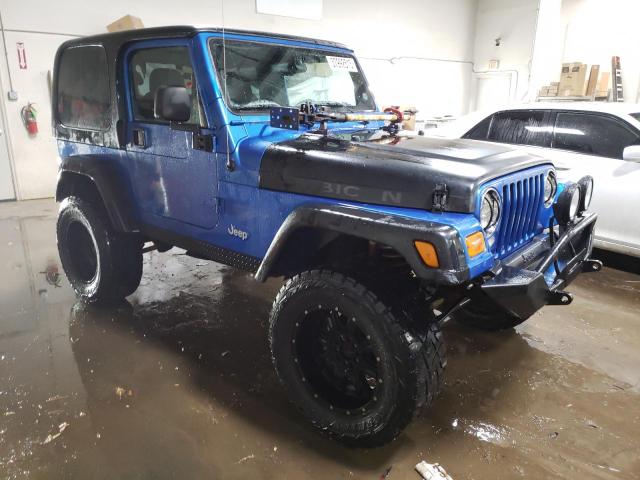 1J4FA69SX3P322665 - 2003 JEEP WRANGLER / RUBICON BLUE photo 4