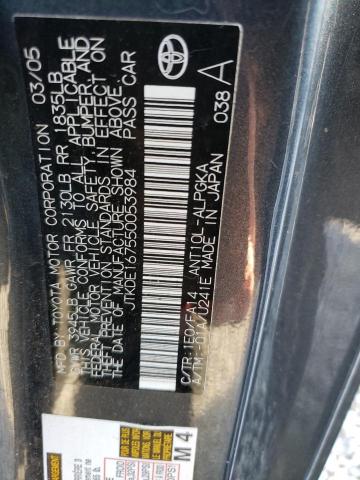 JTKDE167550053984 - 2005 TOYOTA SCION TC ნაცრისფერი ფოტო 12