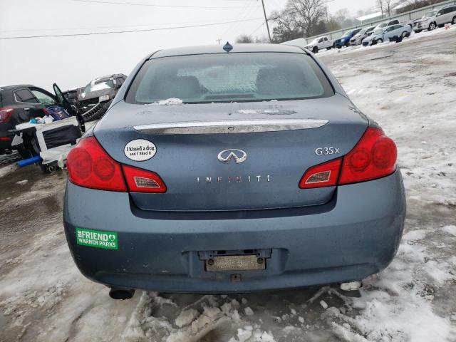 JNKBV61F68M271289 - 2008 INFINITI G35 BLUE photo 6