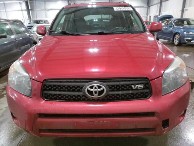 JTMBK32V566004550 - 2006 TOYOTA RAV4 SPORT RED photo 5