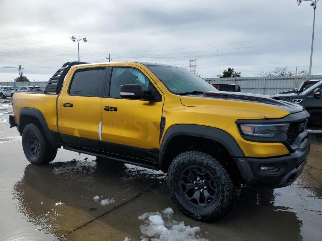 1C6SRFU93MN685217 - 2021 RAM 1500 TRX YELLOW photo 4