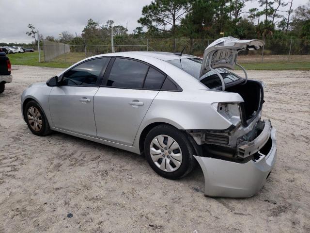 1G1PA5SH6E7440968 - 2014 CHEVROLET CRUZE LS SILVER photo 2