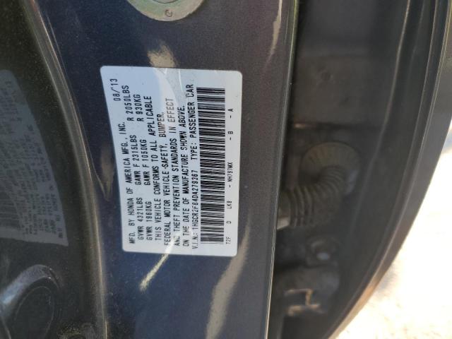 1HGCR2F84DA279367 - 2013 HONDA ACCORD EXL GRAY photo 12