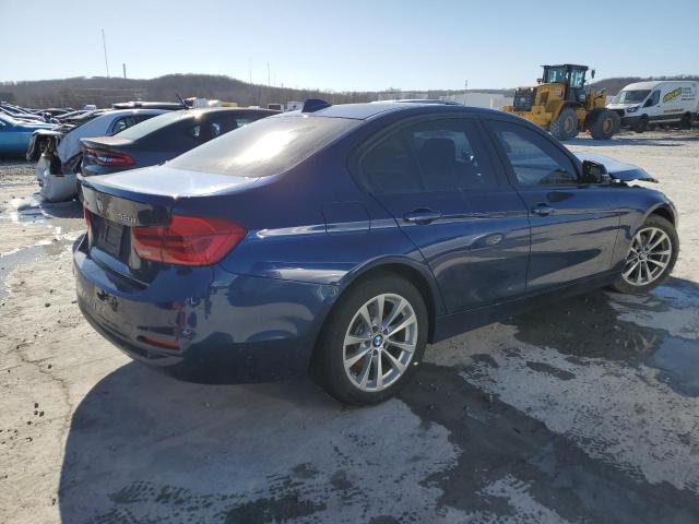 WBA8E5G37HNU44893 - 2017 BMW 320 XI BLUE photo 3