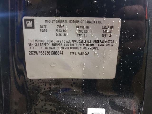 2G2WP552361308844 - 2006 PONTIAC GRAND PRIX 黑色 照片 12