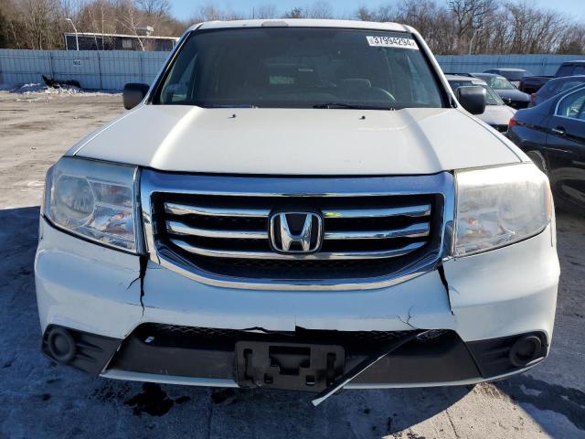 5FNYF4H23EB041164 - 2014 HONDA PILOT LX WHITE photo 5