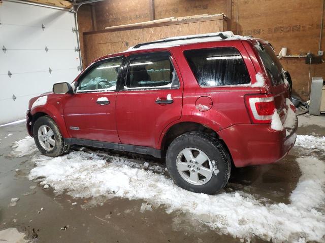 1FMCU93108KC94120 - 2008 FORD ESCAPE XLT BURGUNDY photo 2