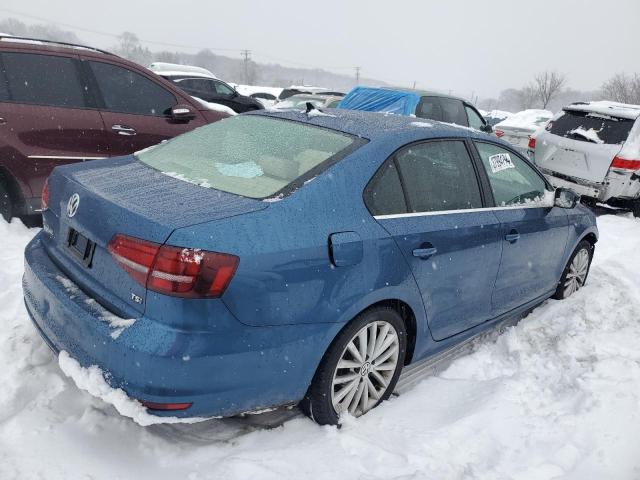 3VWL17AJ3GM309413 - 2016 VOLKSWAGEN JETTA SEL BLUE photo 3