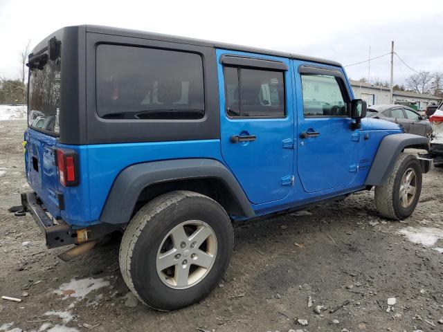 1C4BJWDG3GL152041 - 2016 JEEP WRANGLER U SPORT BLUE photo 3