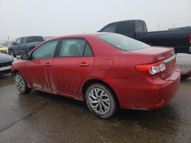 2T1BU4EE8CC885308 - 2012 TOYOTA COROLLA BASE RED photo 2