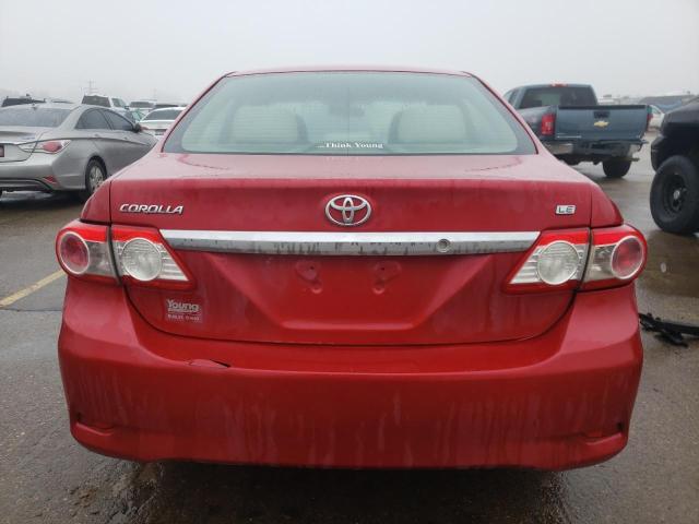 2T1BU4EE8CC885308 - 2012 TOYOTA COROLLA BASE RED photo 6