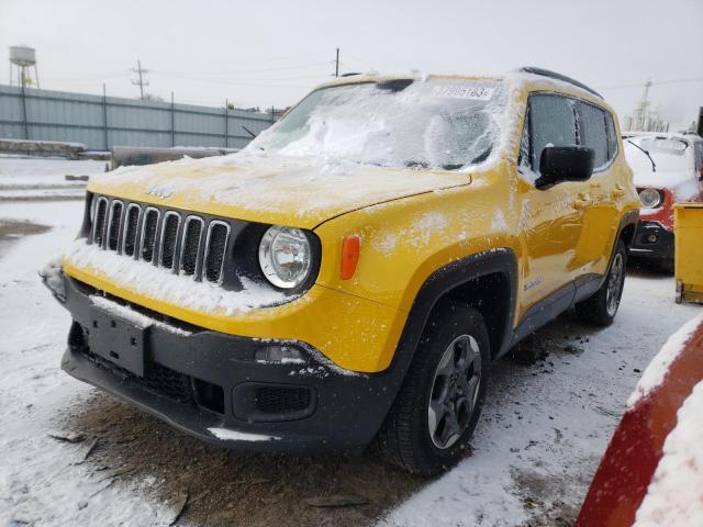 ZACCJBAB5HPF20951 - 2017 JEEP RENEGADE SPORT YELLOW photo 1