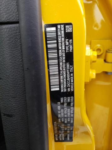 ZACCJBAB5HPF20951 - 2017 JEEP RENEGADE SPORT Դեղին լուսանկար 12