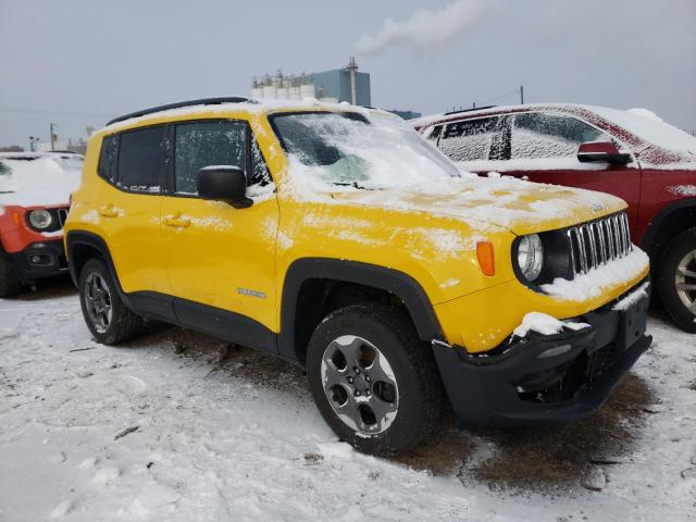 ZACCJBAB5HPF20951 - 2017 JEEP RENEGADE SPORT YELLOW photo 4