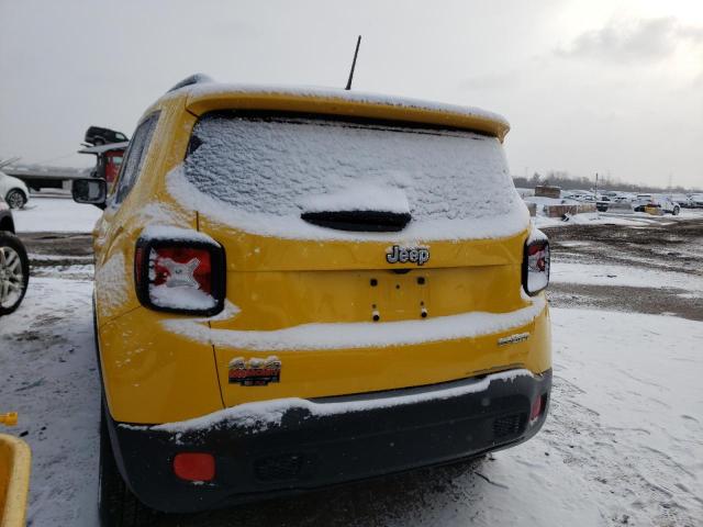 ZACCJBAB5HPF20951 - 2017 JEEP RENEGADE SPORT Դեղին լուսանկար 6