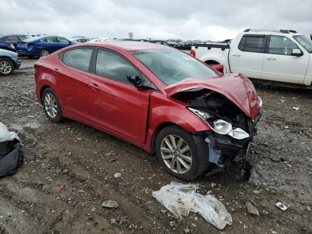 KMHDH4AEXEU152696 - 2014 HYUNDAI ELANTRA SE RED photo 4