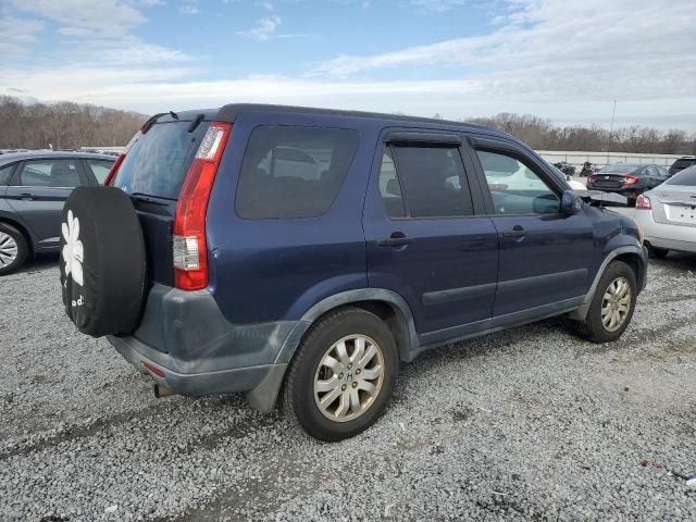 JHLRD78826C002387 - 2006 HONDA CR-V EX BLUE photo 3